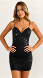 Sparkly Tight Homecoming Dresses Backless Short Prom Gown