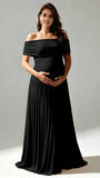 Off The Shoulder Spandex Maternity Dresses for Photoshoot