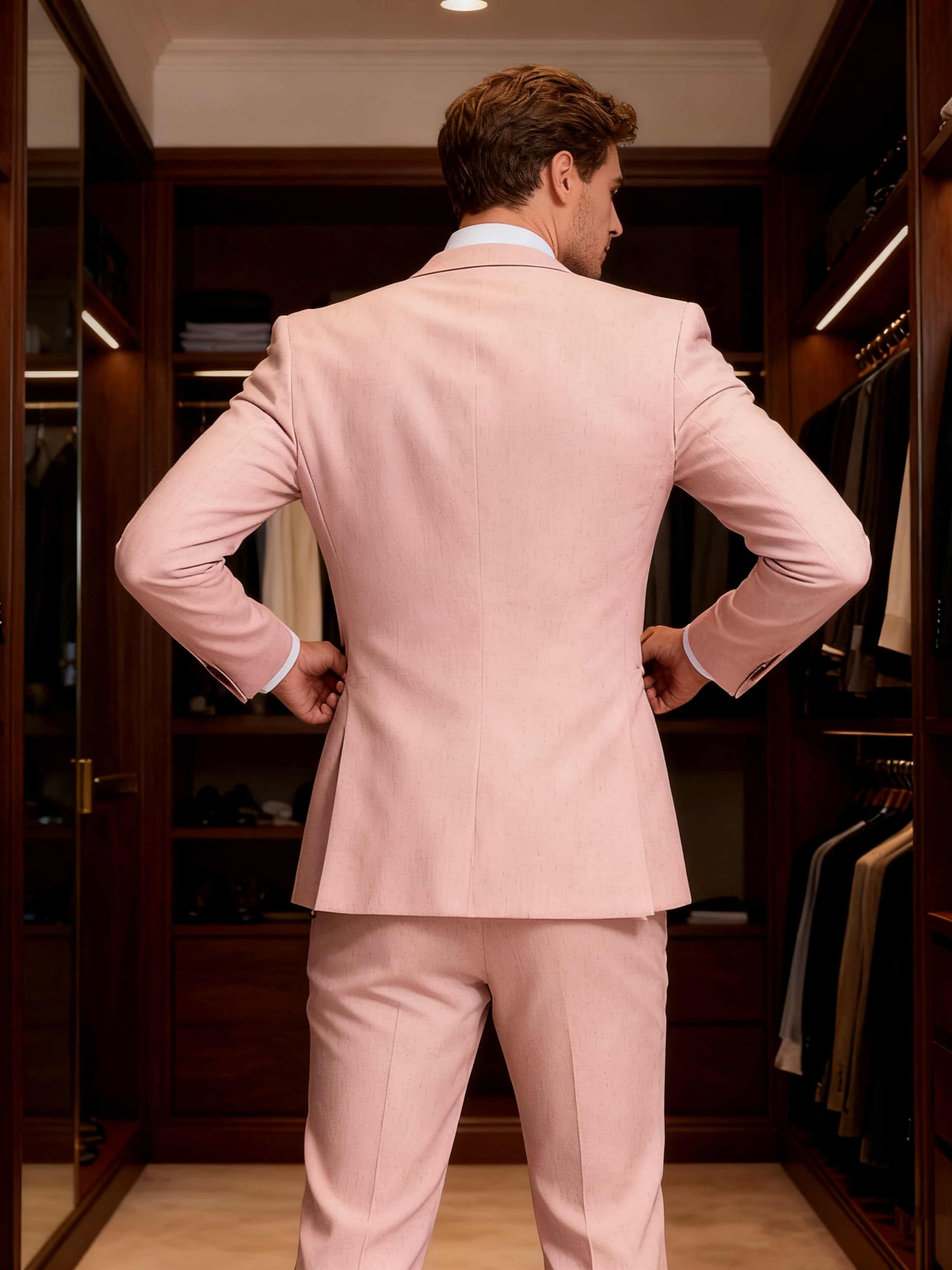 Men's Wedding Suit 3 Pieces Single Breasted Event Suits