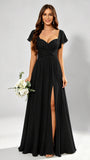 Chiffon Sweetheart Neck Empire Waist Bridesmaid Dresses