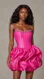 3D Flower Satin Corset Mini Homecoming Dresses for Party Birthday