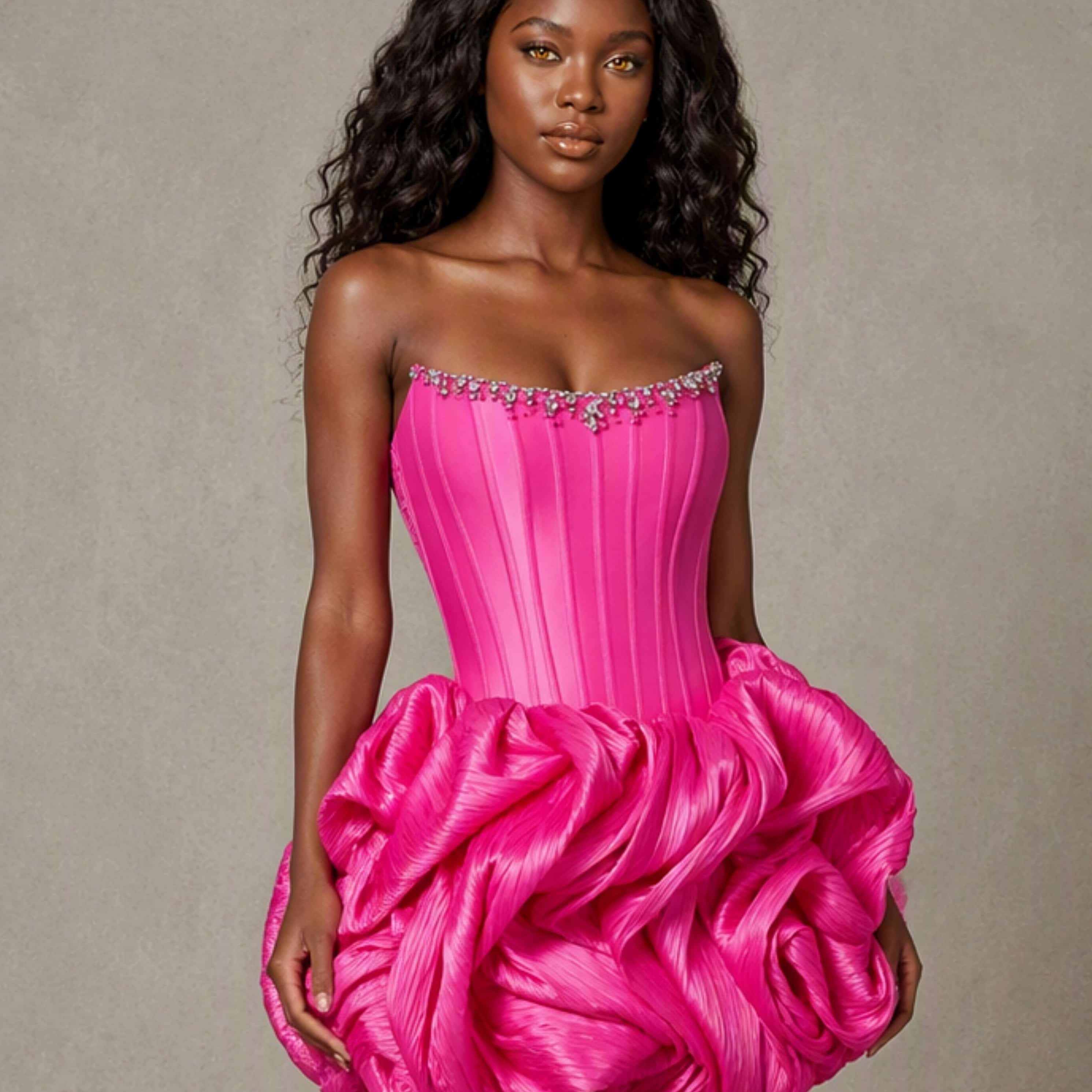 3D Flower Satin Corset Mini Homecoming Dresses for Party Birthday