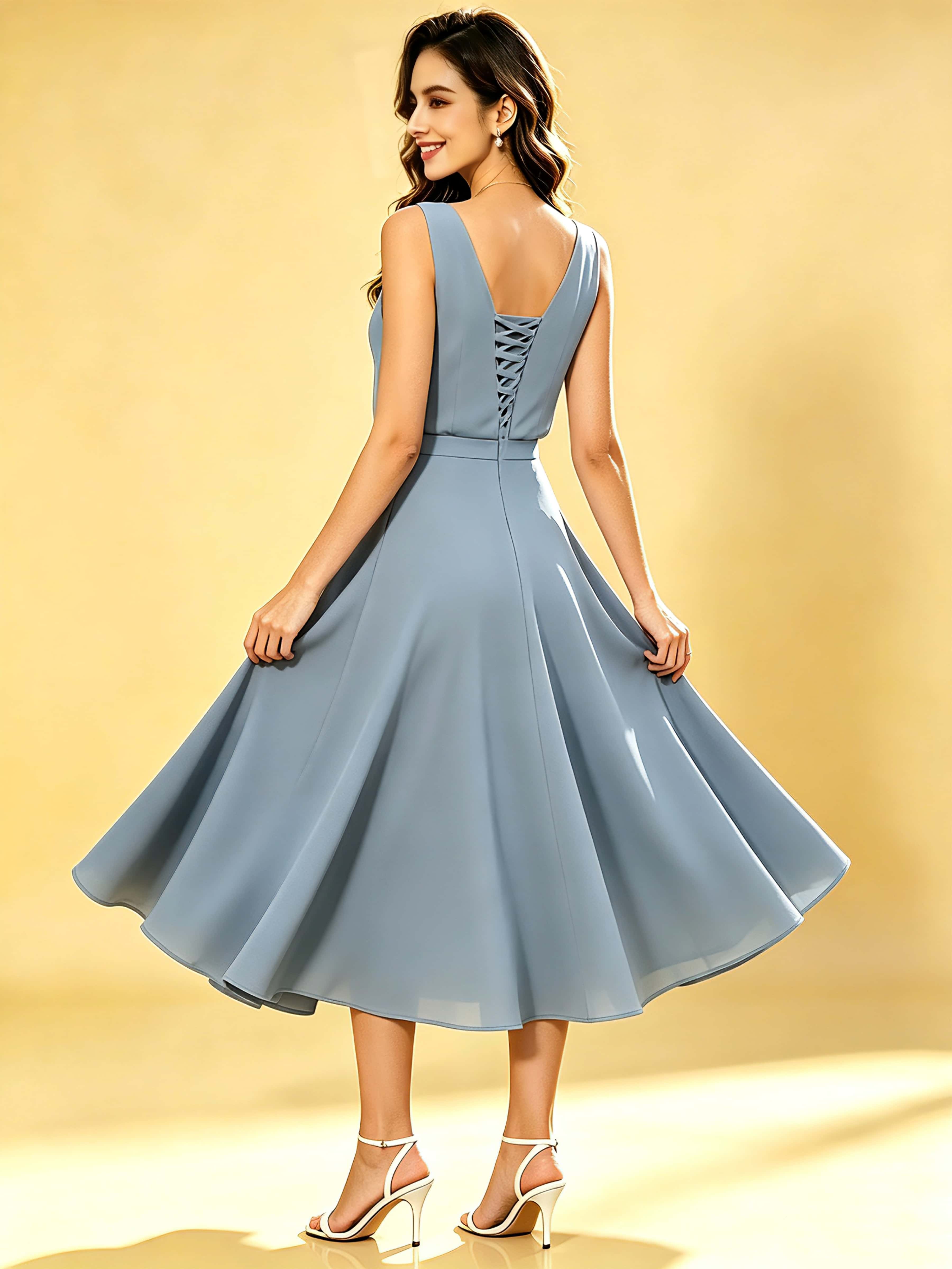A-Line Chiffon 3 Pieces Dressy Mother of The Bride Dresses