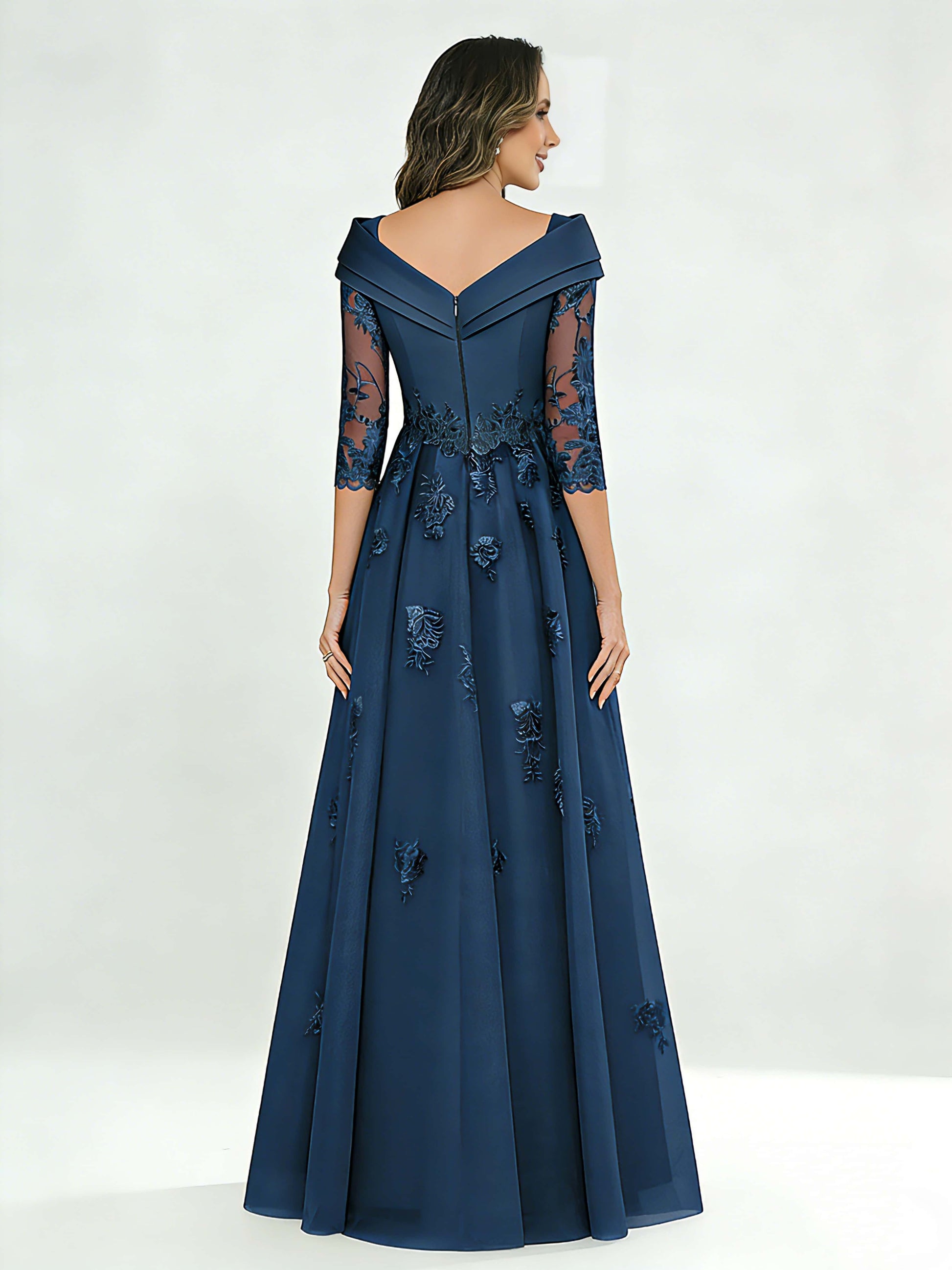 Tulle Chiffon Dressy Mother of The Bride Dresses for Women