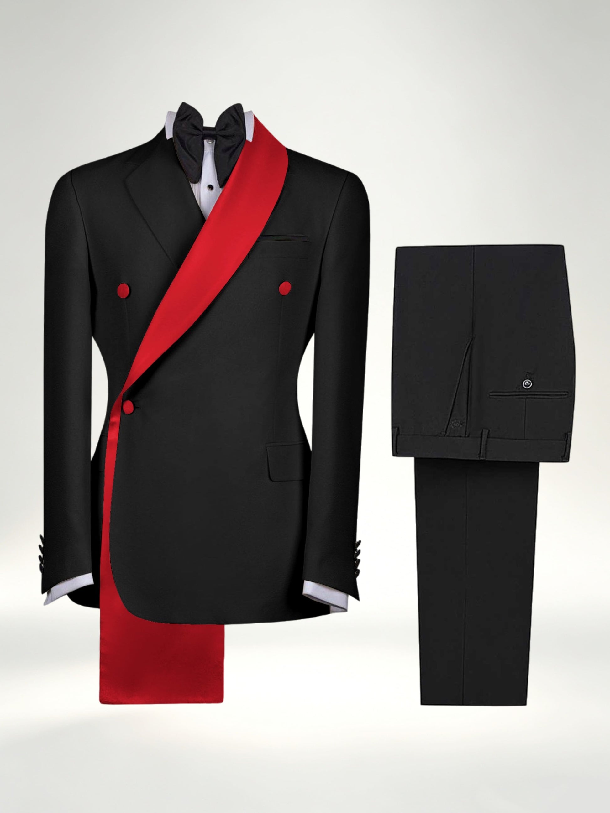Refined Trim Detail Men's 2 Pieces Shawl Lapel Suit for Elegant Occasions