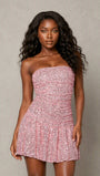 Strapless Sequin Sparkly A-Line Short Prom Gown Homecoming Dress