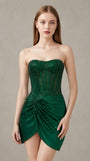 Sparkly Teens Homecoming Dress Ruched Bodycon Party Gown