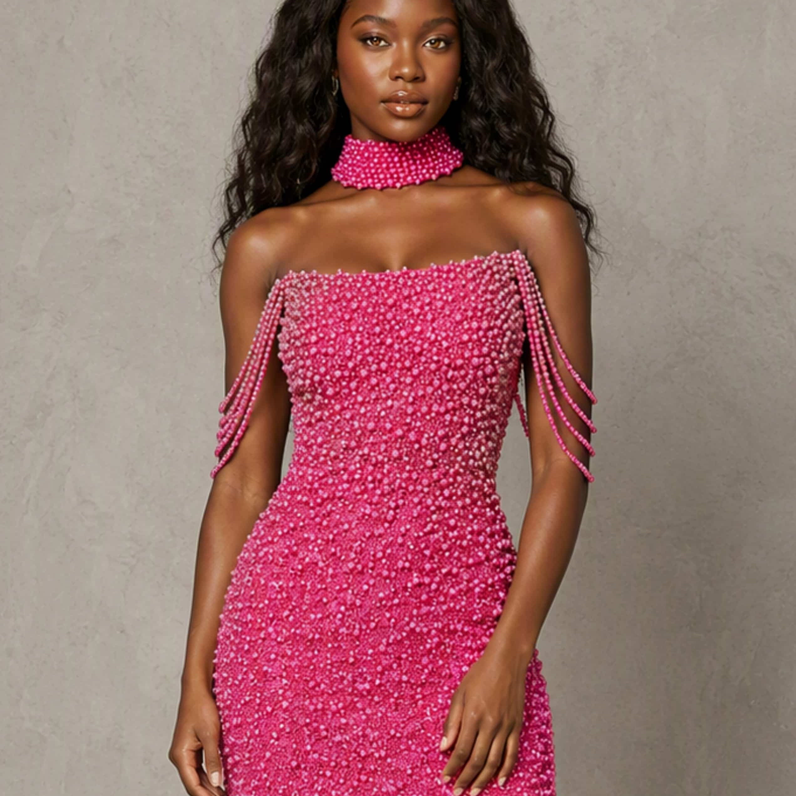 Pearl Bodycon Short Homecoming Dresses Mini Prom Party Gown